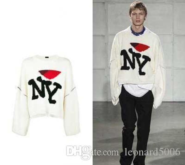 17fw raf simons sweaters letter knitted shirt multicolor black red white blue knitted pullover sweater fashion couple sweater ny, White;black
17fw raf simons sweaters letter knitted shirt multicolor black red white blue knitted pullover sweater fashion couple sweater ny, White;black
