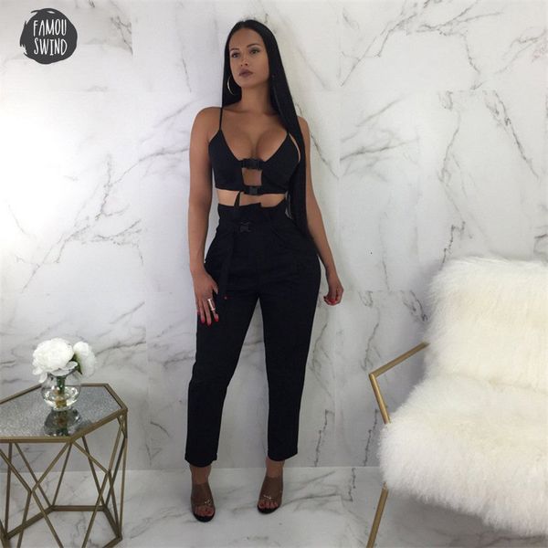 crop strap button fly women two pieces sets new single breasted arrival solid female casual pants button pockets tanksuits, White
crop strap button fly women two pieces sets new single breasted arrival solid female casual pants button pockets tanksuits, White
