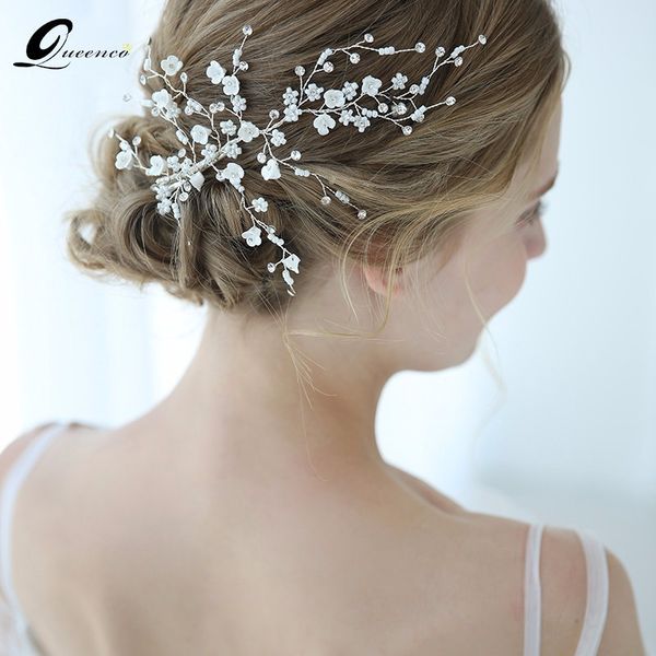 silver pearl flower bride headdress beauty bride wedding hair accessories white hair ornament bridal hair jewelry hairpins, Golden;white
silver pearl flower bride headdress beauty bride wedding hair accessories white hair ornament bridal hair jewelry hairpins, Golden;white
