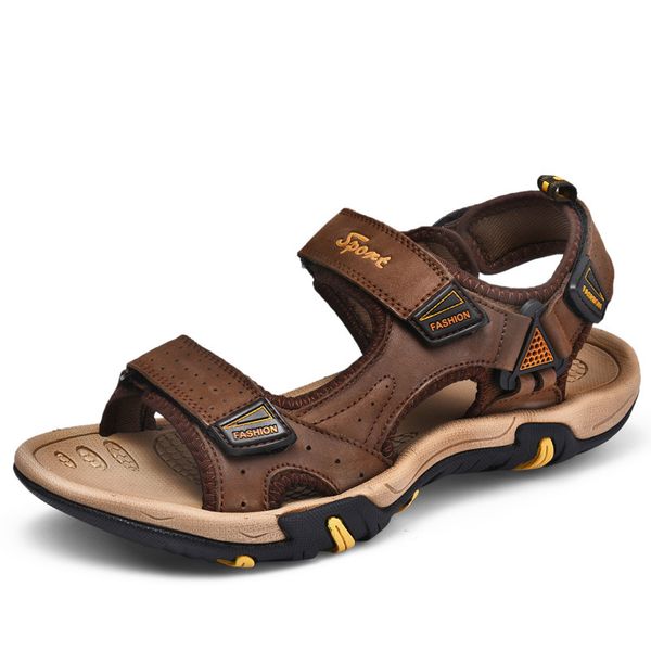 2019 summer new style genuine leather sandals men full-grain leather sandals casual outdoor, Black
2019 summer new style genuine leather sandals men full-grain leather sandals casual outdoor, Black