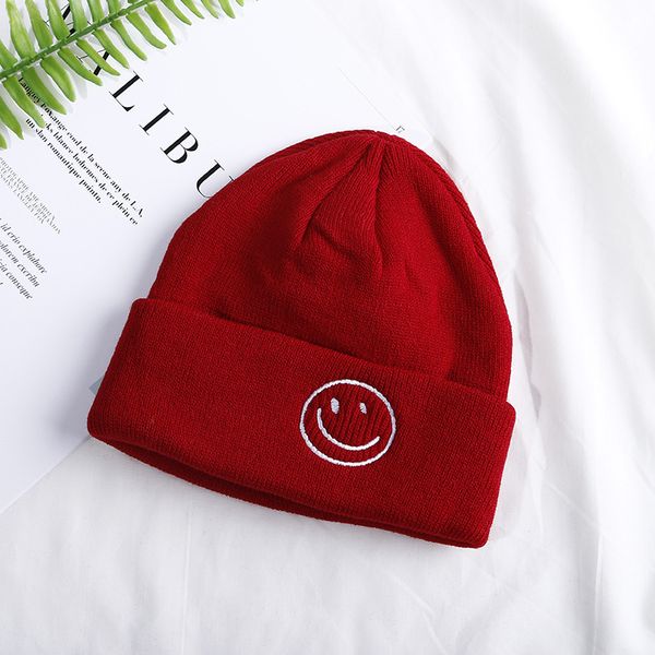2019 new cute children smile face knit hat baby female autumn and winter new wave korean version of the male candy color wool cap, Blue;gray
2019 new cute children smile face knit hat baby female autumn and winter new wave korean version of the male candy color wool cap, Blue;gray