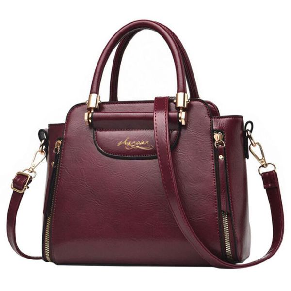 2019 women solid pu leather handbags vintage women shoulder bags casual female crossbody bags dames handbag 
2019 women solid pu leather handbags vintage women shoulder bags casual female crossbody bags dames handbag