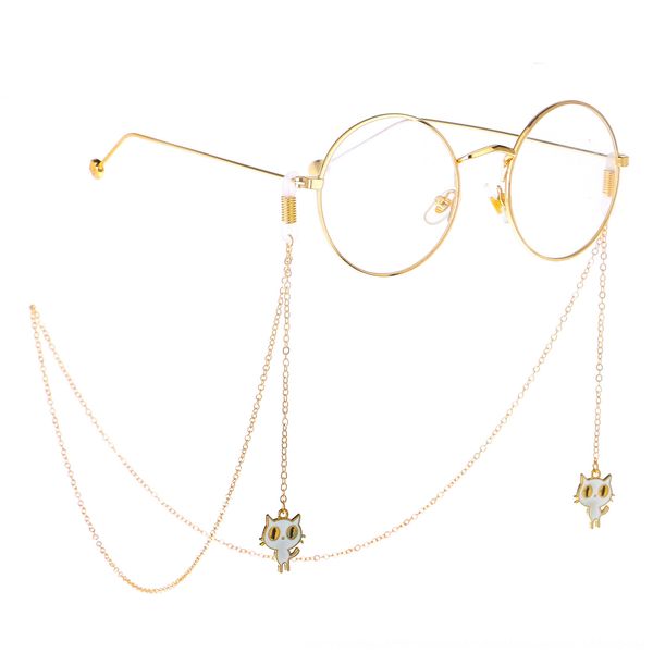 anti-slip popular metal rope golden black white cat pendant pendant glasses handmade glasses chain
anti-slip popular metal rope golden black white cat pendant pendant glasses handmade glasses chain