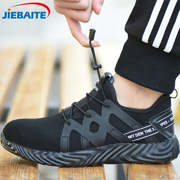 new work safety boot shoes men boos construction steel toe cap anti-smashing outdoor mesh sneakers casual walking, Black
new work safety boot shoes men boos construction steel toe cap anti-smashing outdoor mesh sneakers casual walking, Black