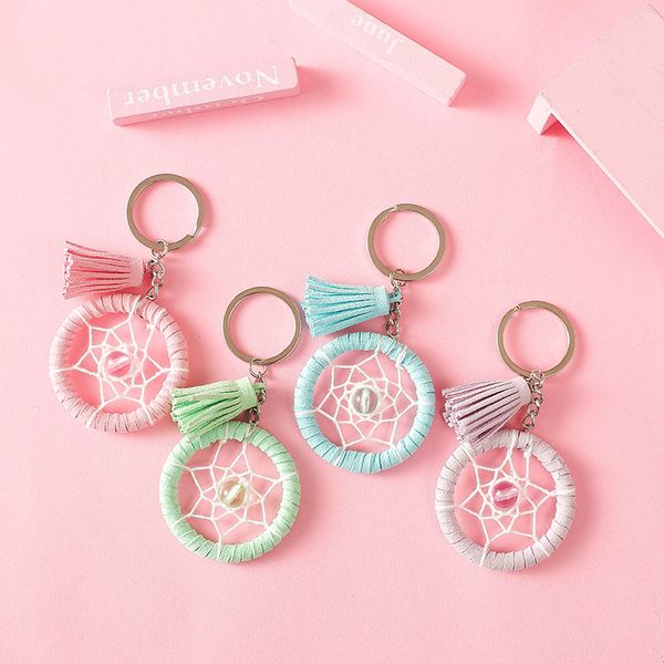 fashion mini dreamcatcher keychain candy color key ring pendant for women lady girls party gift
fashion mini dreamcatcher keychain candy color key ring pendant for women lady girls party gift
