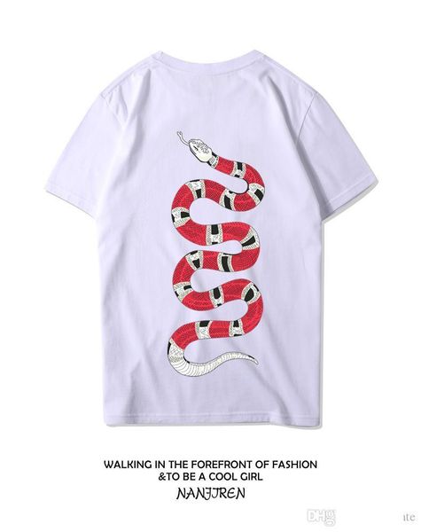 floral snake print fashion short sleeve t-shirt men brand t-shirt new summer cotton t-shirtv men luxury homme, White;black
floral snake print fashion short sleeve t-shirt men brand t-shirt new summer cotton t-shirtv men luxury homme, White;black