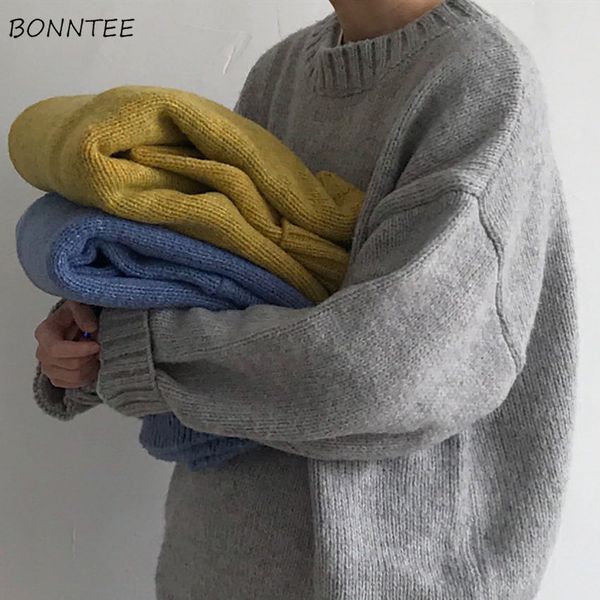 men sweaters simple solid knitted korean pullover mens harajuku o-neck loose ulzzang plus size winter clothes, White;black
men sweaters simple solid knitted korean pullover mens harajuku o-neck loose ulzzang plus size winter clothes, White;black