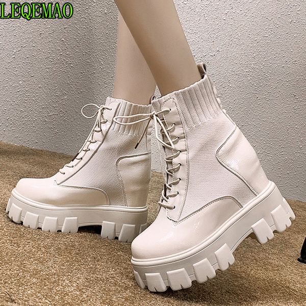 woman shoes ankle sock boots women super high heels short elastics boots autumn shoes platform sneakers, Black
woman shoes ankle sock boots women super high heels short elastics boots autumn shoes platform sneakers, Black