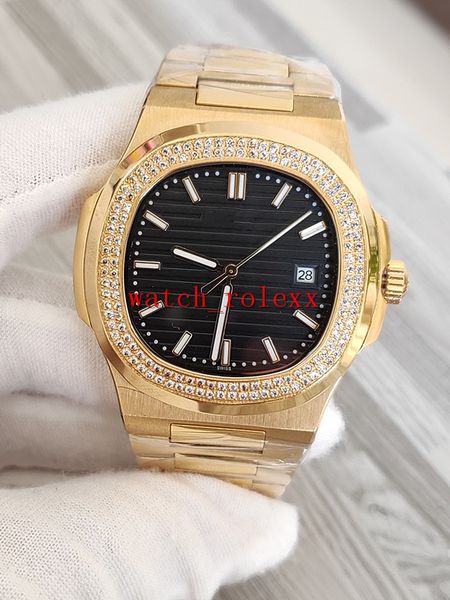 new sport diamond nautilus 5711r-001 5711 black textured dial automatic mens watch yellow gold case stell bracelet watches, Slivery;brown
new sport diamond nautilus 5711r-001 5711 black textured dial automatic mens watch yellow gold case stell bracelet watches, Slivery;brown