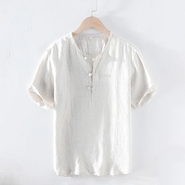 2020 summer new t-shirt men 100% linen solid color casual t shirt basics o-neck plus size male tee y2534, White;black
2020 summer new t-shirt men 100% linen solid color casual t shirt basics o-neck plus size male tee y2534, White;black