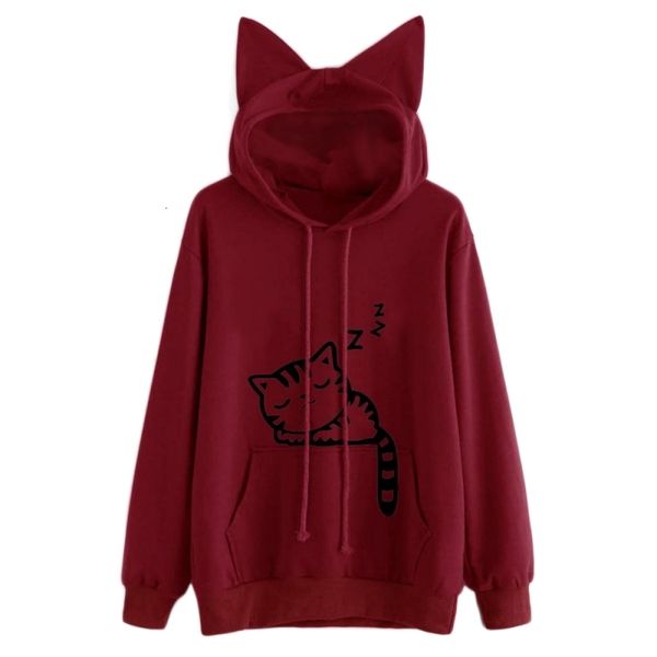 women pullover women sweatshirt fashion cat ear hooded sweatshirts casual womens cat printed long sleeve hoodies pullovers h34, Black
women pullover women sweatshirt fashion cat ear hooded sweatshirts casual womens cat printed long sleeve hoodies pullovers h34, Black