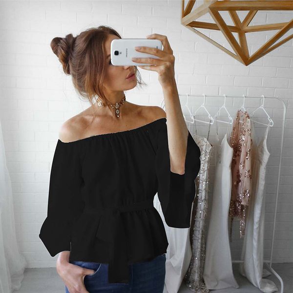 women solid striped chiffon shirt one-neck bandage blouses summer casual slim female fashion streetwear 2020 new, White
women solid striped chiffon shirt one-neck bandage blouses summer casual slim female fashion streetwear 2020 new, White