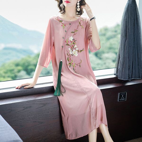 summer new pattern nation embroidery tassel silk dress woman embroidered dresses female, Black;gray
summer new pattern nation embroidery tassel silk dress woman embroidered dresses female, Black;gray