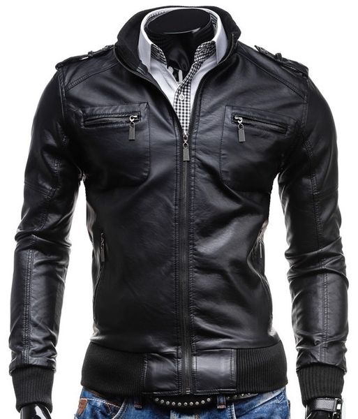 zogaa 2019 mew men leather locomotive wind slim body collar pocket pu jacket autumn winter new brown black color size s- xxl
zogaa 2019 mew men leather locomotive wind slim body collar pocket pu jacket autumn winter new brown black color size s- xxl