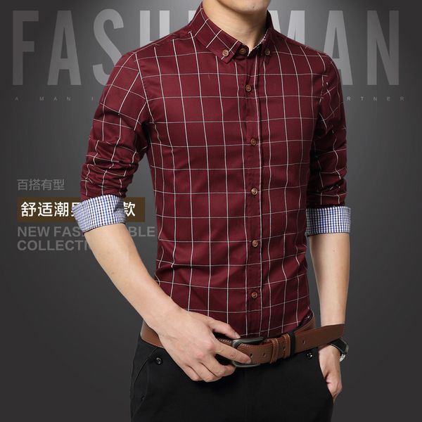 new 2017 men's fashion boutique cotton grid leisure business long sleeve shirts male slim large size casual long-sleeved shirts, White;black
new 2017 men's fashion boutique cotton grid leisure business long sleeve shirts male slim large size casual long-sleeved shirts, White;black