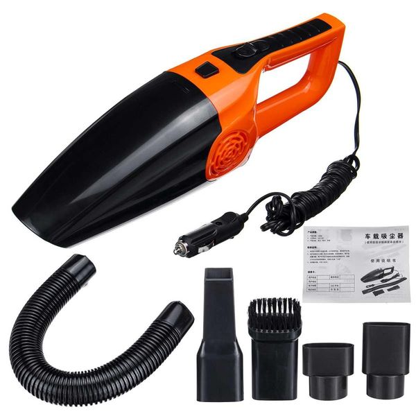 

audew portable car home cyclonic dust vacuum cleaner 120w 12v handheld dry wet use duster dirt double filtration detachable