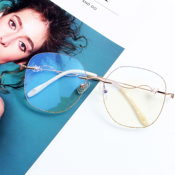 anti blue ray glasses rimless fashion blue light blocking glasses anti uv computer digital eyestrain fashion women ladies, White;black
anti blue ray glasses rimless fashion blue light blocking glasses anti uv computer digital eyestrain fashion women ladies, White;black
