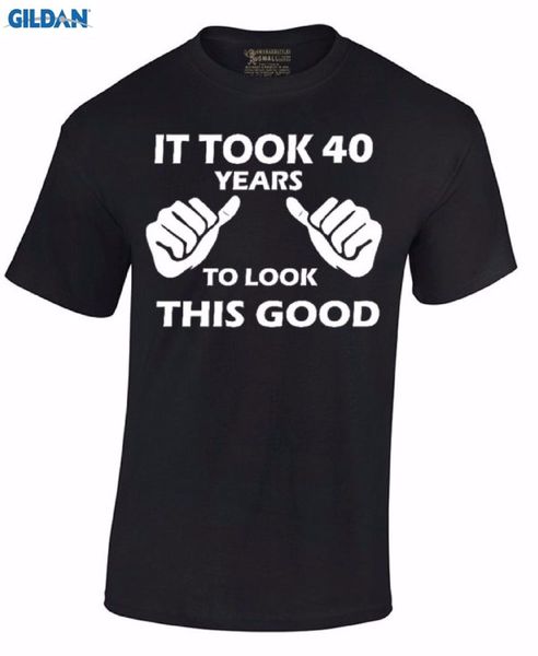 it took 40 years to look like this t-shirt 40th birthday gift made in 1975 tee new arrival men's short, White;black
it took 40 years to look like this t-shirt 40th birthday gift made in 1975 tee new arrival men's short, White;black