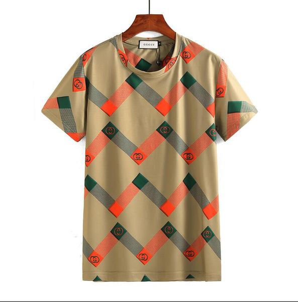 2019 summer fashion gg t shirt european style breathable cotton letter and plaid printing men's t shirt 001, White;black
2019 summer fashion gg t shirt european style breathable cotton letter and plaid printing men's t shirt 001, White;black