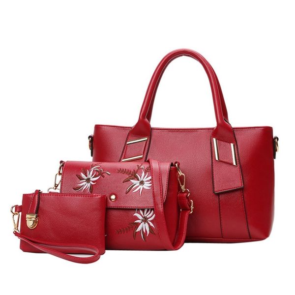 3pcs/set fashion women handbag embroider flowers pu leather handbag red composite bags tote elegant female crossbody bags clutch d19011504
3pcs/set fashion women handbag embroider flowers pu leather handbag red composite bags tote elegant female crossbody bags clutch d19011504