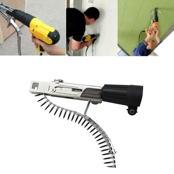 1 set automatic chain nail adapter+50 screws+1 screwdriver bit for electric drill woodworking tool cordless power attachment
1 set automatic chain nail adapter+50 screws+1 screwdriver bit for electric drill woodworking tool cordless power attachment