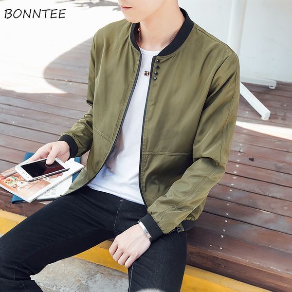 jackets men solid simple all match males jacket 2019 new fashion mens daily leisure korean style students coat zipper, Black;brown
jackets men solid simple all match males jacket 2019 new fashion mens daily leisure korean style students coat zipper, Black;brown