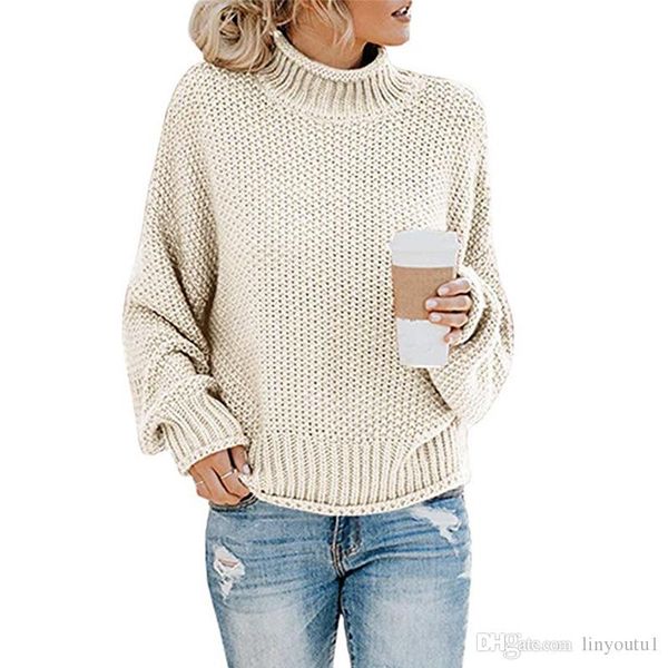 solid color knit sweater female autumn korean version wild high collar thick line long sleeve loose pullover female sweater, White;black
solid color knit sweater female autumn korean version wild high collar thick line long sleeve loose pullover female sweater, White;black