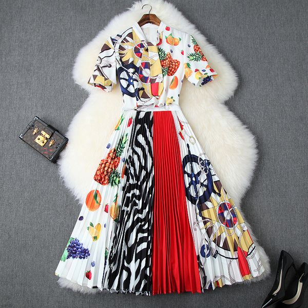 new clothes for women in europe and america for the summer of 2019 short sleeve fruit print shirt pleated skirt fashion suits, White
new clothes for women in europe and america for the summer of 2019 short sleeve fruit print shirt pleated skirt fashion suits, White