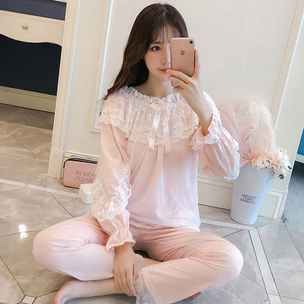 b women spring cotton long sleeved sleep clothing lace nighty princess lady nightwear fashion sleepwear full length female, Black;red
b women spring cotton long sleeved sleep clothing lace nighty princess lady nightwear fashion sleepwear full length female, Black;red