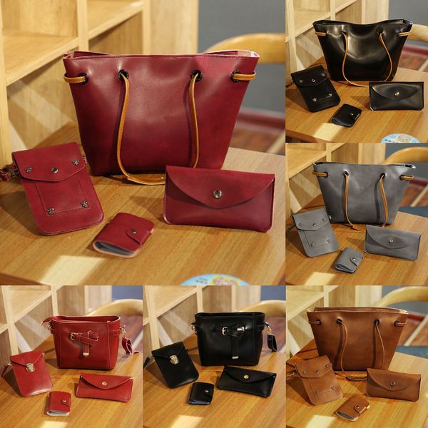 2019 combination oilskin simple portable one-shoulder slanting shoulder female bag four-piece set of 4 four-piece set
2019 combination oilskin simple portable one-shoulder slanting shoulder female bag four-piece set of 4 four-piece set