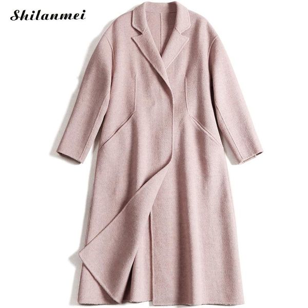 elegant female casual long wool coat winter autumn fashion streetwear lapel collar pockets women jacket overcoat, Black
elegant female casual long wool coat winter autumn fashion streetwear lapel collar pockets women jacket overcoat, Black