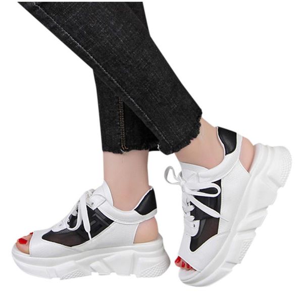 2020 sandals women summer shoes peep toe casual flat sandals ladies breathable mesh women platform sandalias, Black
2020 sandals women summer shoes peep toe casual flat sandals ladies breathable mesh women platform sandalias, Black