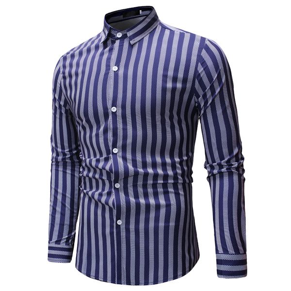 Men's Striped Dress Shirts High-quality Comfortable Cotton Long Sleeve Slim-fit Smart Casual Button-down Party Shirt Chemise
Men's Striped Dress Shirts High-quality Comfortable Cotton Long Sleeve Slim-fit Smart Casual Button-down Party Shirt Chemise