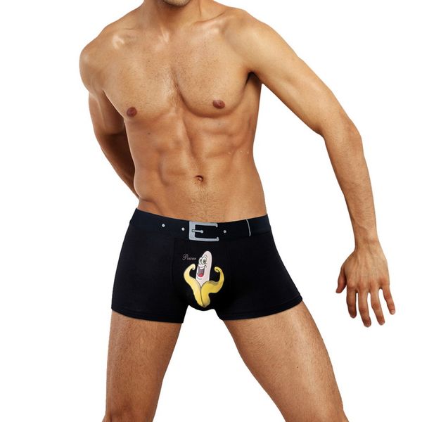 male underwear shortd men's modal soft briefs cartoon printed brief solid color belt printing breathable underwear, Black;white
male underwear shortd men's modal soft briefs cartoon printed brief solid color belt printing breathable underwear, Black;white