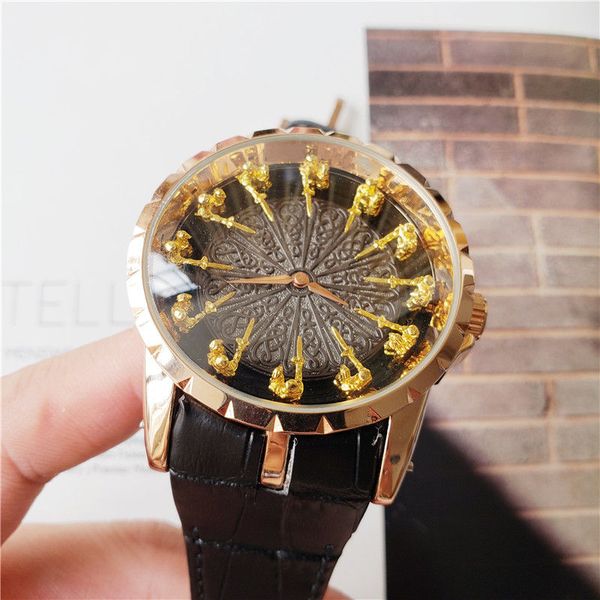 wholesale new fashion mens luxury watch roger knights of the round table stainless steel designer watches quartz movement sport wristwatch, Slivery;brown
wholesale new fashion mens luxury watch roger knights of the round table stainless steel designer watches quartz movement sport wristwatch, Slivery;brown
