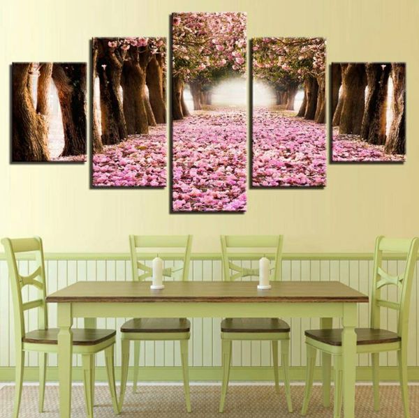 pictures wall art home decoration 5 pieces pink cherry blossoms tree for living room modern landscape painting posters
pictures wall art home decoration 5 pieces pink cherry blossoms tree for living room modern landscape painting posters