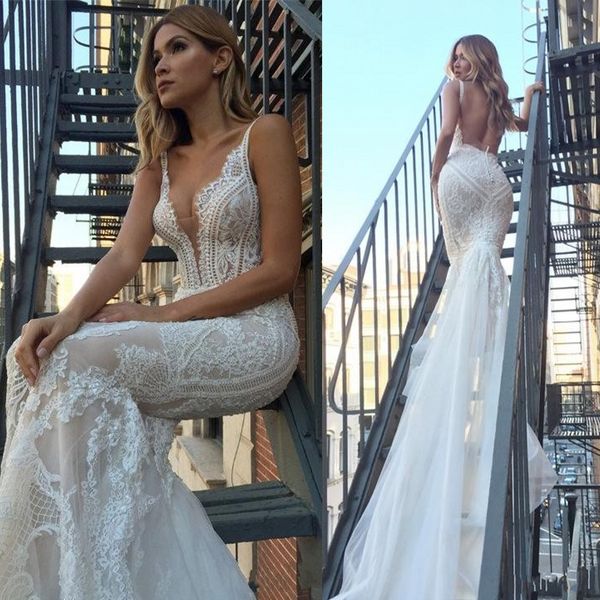 new pallas couture mermaid wedding dress 2019 backless vestidos de novia lace bridal gowns for beach wedding, White
new pallas couture mermaid wedding dress 2019 backless vestidos de novia lace bridal gowns for beach wedding, White