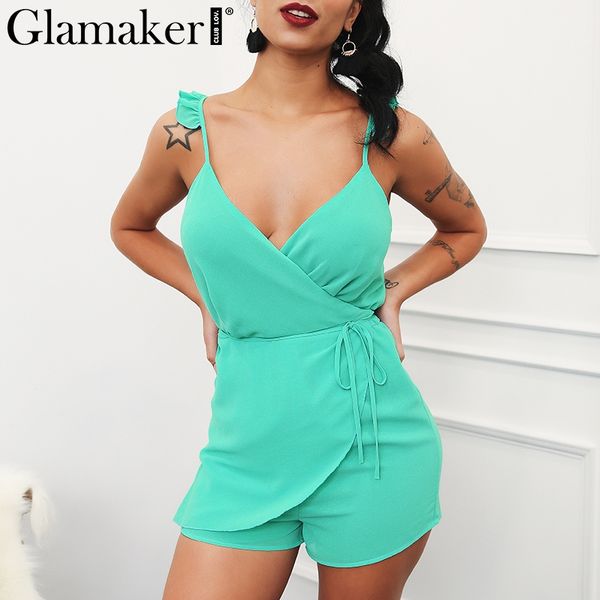 glamaker ruffle chiffon summer jumpsuit romper women wrap beach short playsuit female green loose boho overalls combine, Black;white
glamaker ruffle chiffon summer jumpsuit romper women wrap beach short playsuit female green loose boho overalls combine, Black;white