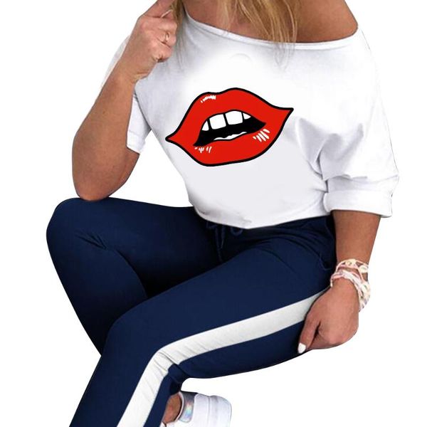 summer sportwear women's sport suits 2020 short sleeve womans clothes two piece set one shoulder clothing female ropa mujer d30, White
summer sportwear women's sport suits 2020 short sleeve womans clothes two piece set one shoulder clothing female ropa mujer d30, White