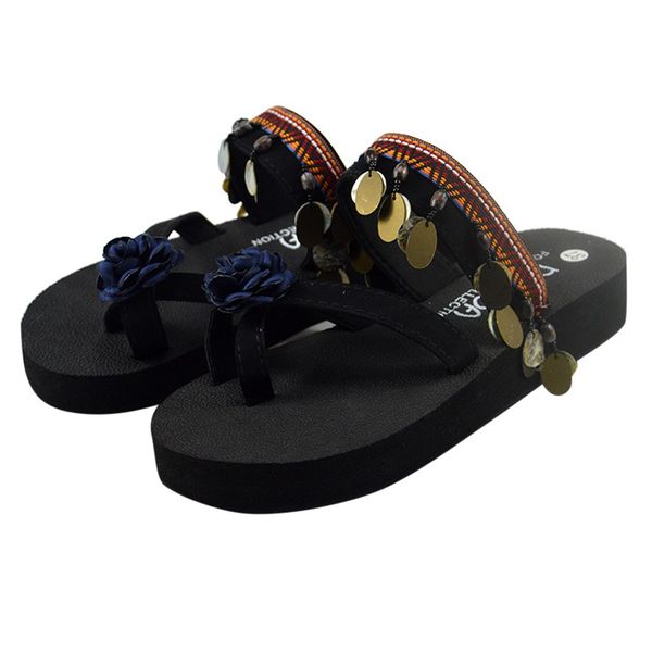 sagaceladies home bathroom beach flip flops flower thick-bottomed fashion popular summer casual wear wedges beach slippers, Black
sagaceladies home bathroom beach flip flops flower thick-bottomed fashion popular summer casual wear wedges beach slippers, Black