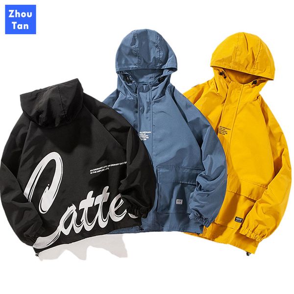 men's clothing jackets 2020 spring autumn fashion japanese loose casual jacket men's letter printed hooded wild tooling, Black;brown
men's clothing jackets 2020 spring autumn fashion japanese loose casual jacket men's letter printed hooded wild tooling, Black;brown