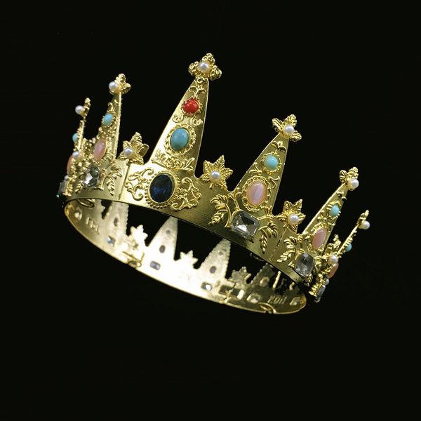 vintage gold royal colorful crystal wedding bridal tiaras full round crown headpiece princess pageant accessory my3044, Golden;white
vintage gold royal colorful crystal wedding bridal tiaras full round crown headpiece princess pageant accessory my3044, Golden;white