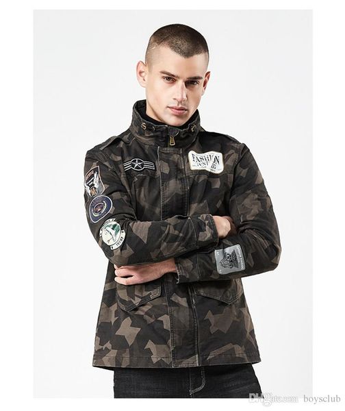 camouflage mens designer jackets fashion epaulet letter print mens panelled jackets casual zipper pocket males clothing, Black;brown
camouflage mens designer jackets fashion epaulet letter print mens panelled jackets casual zipper pocket males clothing, Black;brown