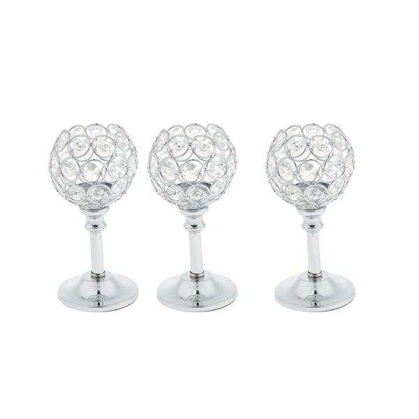 3pcs silver 16.5cm crystal metal candle holder candlestick wedding holidays christmas events tabledecor ornament
3pcs silver 16.5cm crystal metal candle holder candlestick wedding holidays christmas events tabledecor ornament