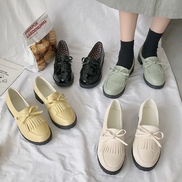 british-style small new style women's 2019 black and white with pattern leather shoes autumn viscose shoes bow low-cut chunky do
british-style small new style women's 2019 black and white with pattern leather shoes autumn viscose shoes bow low-cut chunky do