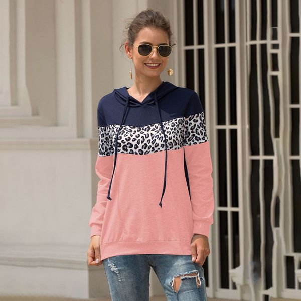 women sweatershirt 2020 new ladies female round neck pullover hooded long sleeve leopard splice fashion casual, Black
women sweatershirt 2020 new ladies female round neck pullover hooded long sleeve leopard splice fashion casual, Black