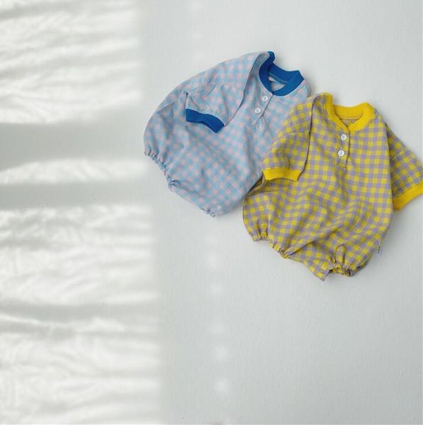 2020 korea style baby girls boys plaid romper summer toddler kids jumpsuit 6-24 month, Blue
2020 korea style baby girls boys plaid romper summer toddler kids jumpsuit 6-24 month, Blue