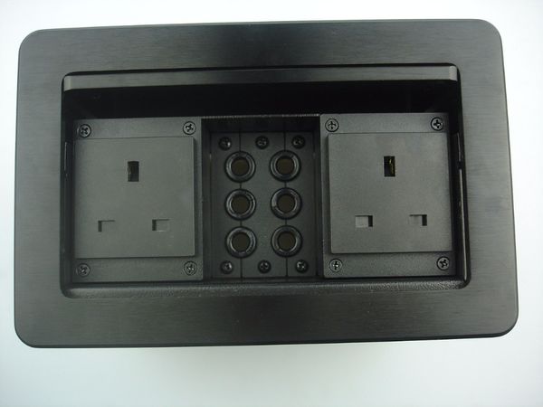 conference furniture table cable connectivity box aluminum alloy slide type silver and black color 16a
conference furniture table cable connectivity box aluminum alloy slide type silver and black color 16a