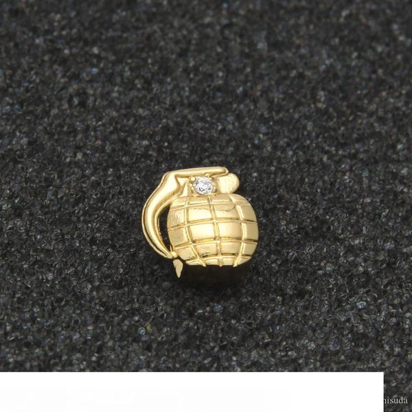 new custom fit gold plated hip hop single grenade tooth grillz cap & bottom grill gold teeth caps, Black 
new custom fit gold plated hip hop single grenade tooth grillz cap & bottom grill gold teeth caps, Black