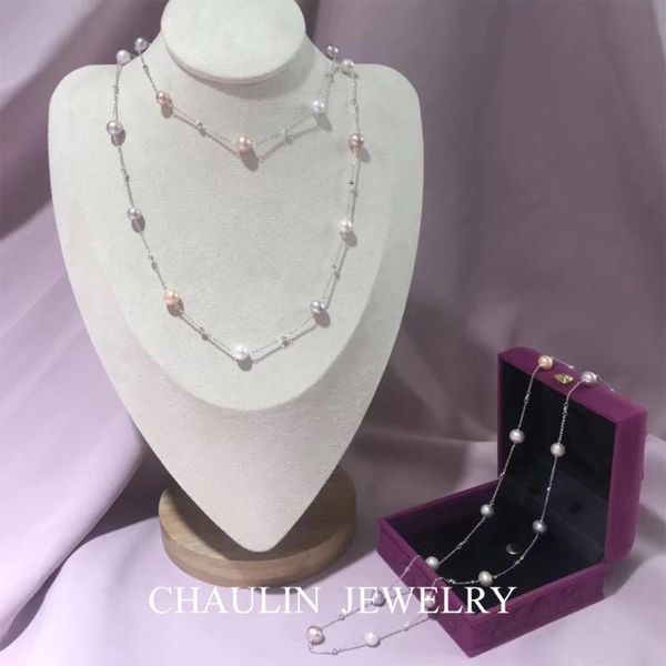 chaulin long chain ng starry pearl long chain handmade freshwater pearl sweater for women party or date, Silver
chaulin long chain ng starry pearl long chain handmade freshwater pearl sweater for women party or date, Silver